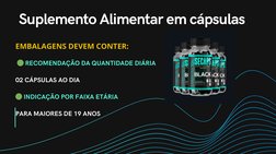 Suplemento Alimentar em cápsulas 
EMBALAGENS DEVEM CONTER:
 🟢 RECOMENDAÇÃO DA QUANTIDADE DIÁRIA 
 🟢 RECOMENDAÇÃO DA QUANTID