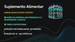Suplemento Alimentar 
EMBALAGENS DEVEM CONTER
EMBALAGENS DEVEM CONTER
🟢 NOME DA EMPRESA QUE PRODUZIU E O RESPONSÁVEL TÉCNICO