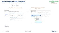 © 2022 Nokia
3
Nokia internal use
How to connect to PSU controller 

