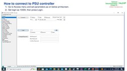 © 2022 Nokia
6
Nokia internal use
How to connect to PSU controller  
1) Go to Access menu and set parameters as on below prin