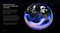 NVIDIA Accelerated 
Computing Is Sustainable 
Computing 
Data centers are already about 1-2% of global 
electricity consumpti