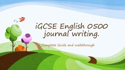 iGCSE Journal Writing Guide | PDF | Thought | Feeling