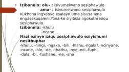 Izingcezu Zenkulumo Nezichasiso | PDF | Language Mechanics | Semantics