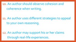Evaluating Author's Reasoning and Ideas | PDF | Experience | Reason