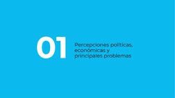 01
Percepciones políticas,
económicas y 
principales problemas

