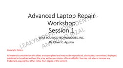 Laptop Repair Topics Part1 | PDF | Series And Parallel Circuits | Field ...
