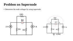 Supernode Examples With Solution Pdf Nodal Analysis Problems and Solutions | PDF