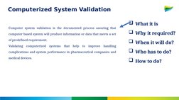 Computer System Validation Overview | PDF | Verification And Validation ...