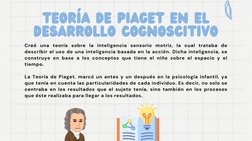 Creó una teoría sobre la inteligencia sensorio motriz, la cual trataba de
describir el uso de una inteligencia basada en la a