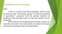 Introduction to Farming Systems Concepts | PDF | Agriculture ...
