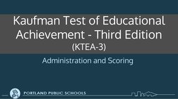 Ktea Booklets KTEA-3 Administration and Scoring Guide | PDF | Mathematics | Learning ...