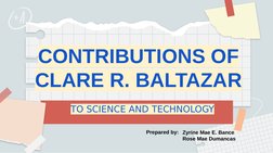 Clare R. Baltazar: Pioneer in Entomology | PDF | Insects | Insects And ...