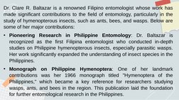 Clare R. Baltazar: Pioneer in Entomology | PDF | Insects | Insects And ...