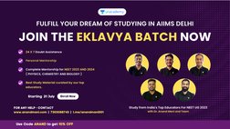 Enroll Now
Starting  21 July
FULFILL YOUR DREAM OF STUDYING IN AIIMS DELHI
JOIN THE EKLAVYA BATCH NOW
Study from India's Top