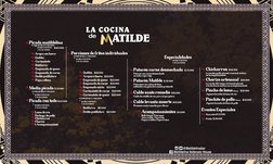 Picada matildelina
Porciones de fritos individuales
Patacón carne desmechada  $ 35.000
Especialidades
Media picada $ 52.000
P