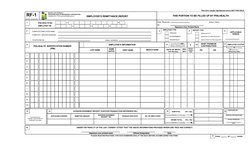 PhilHealth Employer Remittance Report RF-1 | PDF | Remittance | Salary