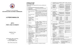SEC Registration Fees in the Philippines | PDF | Corporations | Stocks