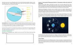 3
But this was not the case in Alexandria where, at noon time during the summer solstice, a verti-
cal object still casts a
