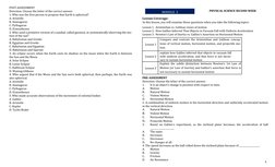 6
POST-ASSESSMENT
Direction: Choose the letter of the correct answer.
1. Who was the first person to propose that Earth i