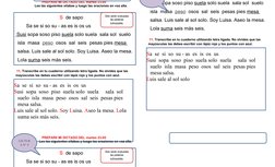 PREPAR0 MI DICTADO DEL martes 23-05 
                       Lee las siguientes silabas y luego