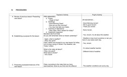 Grade 3 Weather Lesson Plan | PDF