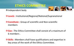 Independent body  
 
Levels : Institutional/Regional/National/Supranational  
 
Constitute : Group of scientific and Non-s