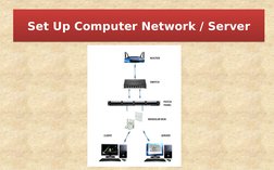 Set Up Computer Network / Server
Set Up Computer Network / Server

