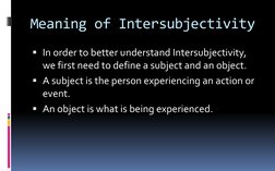 Intersubjectivity in Philosophy Explained | PDF | Neuroscience