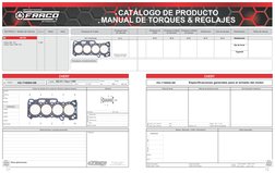 Empaque de Culata
Ref FRACO  /  Modelo del Vehículo
( c.c. )
Motor
Años
Empaque tapa
de válvulas
Empaque múltiple
de admisión