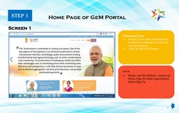 4 
Process Flow     

Primary User (Duly nominated by 
Competent Authority to Log on to 
www.gem.gov.in 

 Click on  SIGN U