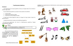 Definición:
Las transformaciones isométricas son cambios de posición (orientación) de una figura 
determinada que NO alteran