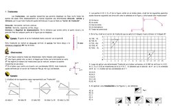 1. Traslaciones
Las  traslaciones,  son aquellas isometrías que permite desplazar en línea recta todos los
puntos del plano.