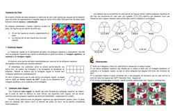 Teselación
 
   Del
    Plano
 
 
Es la entera división del plano mediante la repetición de una o más figuras que encajan per