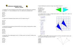 EJERCICIOS
 
   COMPLEMENTARIOS
 
 
Isometrías
 
   y    Teselados
 
 
1. Al segmento AB , cuyas coordenadas son A(2,4) y B