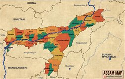 Assam Map With District PDF | PDF
