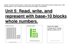 Grade 1 Longs and Units Math Guide | PDF | Numbers | Integer