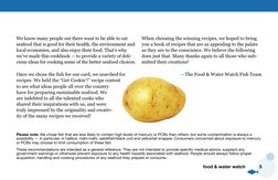 5
food & water watch
We know many people out there want to be able to eat 
seafood that is good for their health, the environ