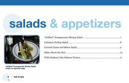 6
fish & tips
“Grillted” Pomegranate Shrimp Salad; 
recipe on opposite page.
salads & appetizers 
“Grillted” Pomegranate Shri