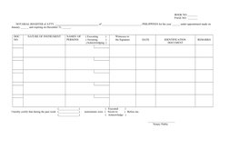 BOOK NO. _______
  
PAGE NO.  _______
   
NOTARIAL REGISTER of ATTY. ________________________________ of _________________