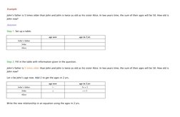 Solving Algebra Age Problems | PDF | Algebra | Equations