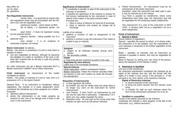 May either be
(a) for value
(b) gratuitous
Non-Negotiable Instruments
4.
money order – it is governed by postal rules
and reg
