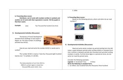 b. Presenting New Lesson: 
Distribute a set of cards with numbers written in symbols and 
another set of cards with their equ