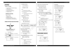 FOOTINGS
Types of Footing:
1.  Spread Footing (Isolated Footing)
2.  Wall Footing
3.  Combined Footing
4.  Mat and Raft Found