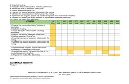 2. Conducted meeting.
3. Analyze the DepEd criteria/tools for evaluating performance.
4. Prepared the draft for assessment cr