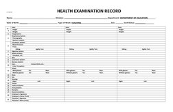 Form 86 Deped Template.pdf DepEd Health Examination Record Form 86 | PDF