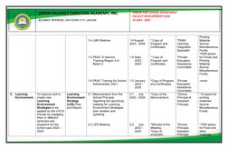 UPPER VILLAGES CHRISTIAN ACADEMY, INC.
#25 BRGY. RIVERSIDE, SAN PEDRO CITY, LAGUNA
SENIOR HIGH SCHOOL DEPARTMENT
FACULTY DEVE