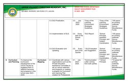 UPPER VILLAGES CHRISTIAN ACADEMY, INC.
#25 BRGY. RIVERSIDE, SAN PEDRO CITY, LAGUNA
SENIOR HIGH SCHOOL DEPARTMENT
FACULTY DEVE