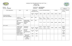 Barangay BPOPS Plan 2023-2025 | PDF | Philippines | Law Enforcement