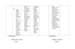 EQ: 
1. What 
defines a 
rational 
function, 
and how 
does it 
differ from 
other types 
of 
functions?
2. What 
restriction