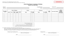 CICL School-Based Incident Report 2023-24 | PDF